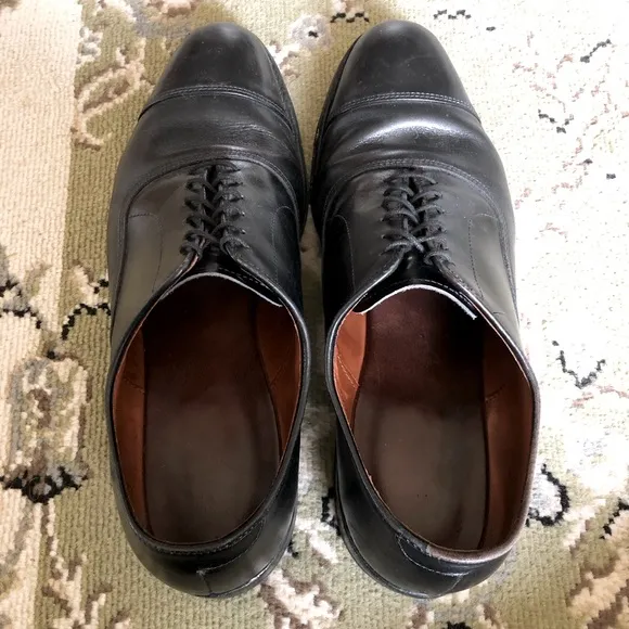 Allen Edmonds Park Avenue Cap-Toe Black Leather Oxford Dress Shoes | 11B