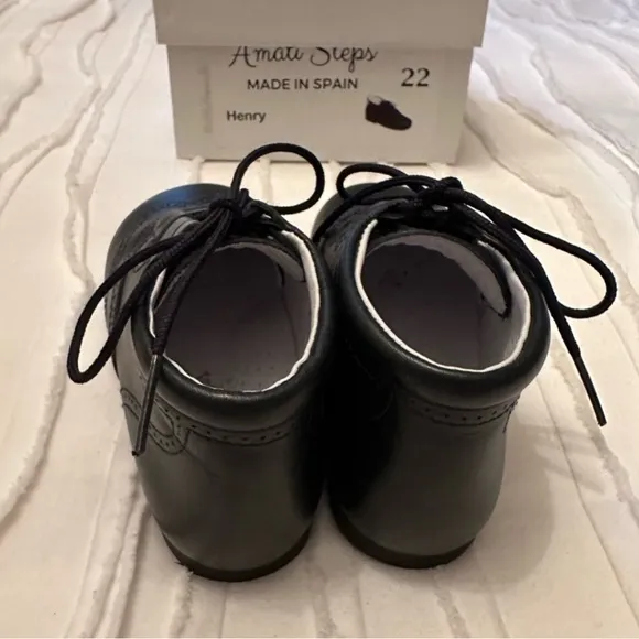 Amati steps black lace up shoes