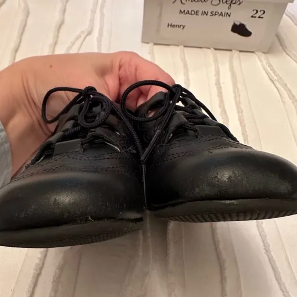 Amati steps black lace up shoes