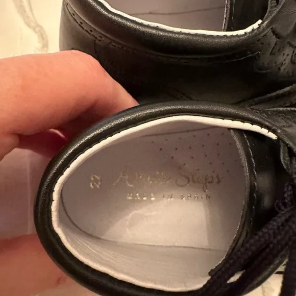 Amati steps black lace up shoes