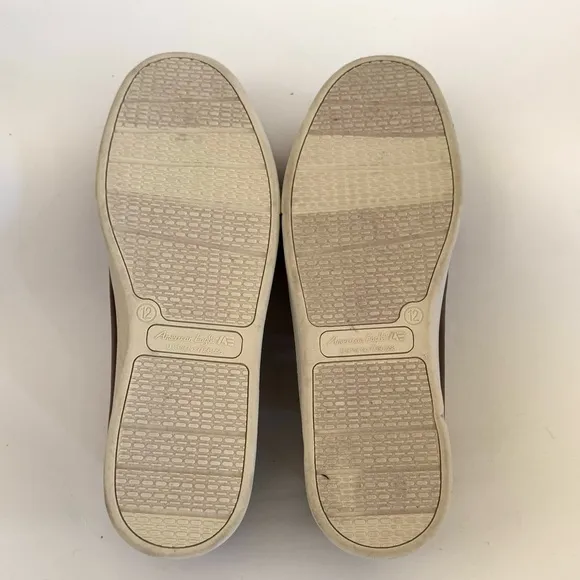 American Eagle Drew Ox Lace-up Memory Foam Sneaker Shoes,Mocha Brown,Size 12,NWT