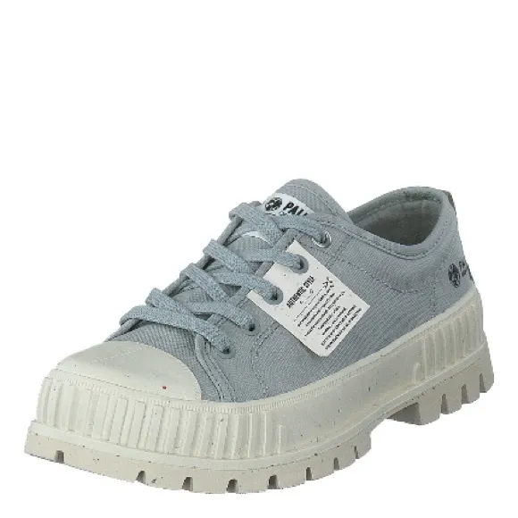 Anniversary PALLADIUM PALLASHOCK slimming low-top thick-soled canvas shoes 77350