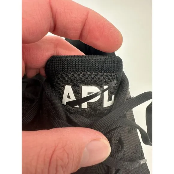 APL Mens Size 9 Black Knit Techloom Pro Running Shoes