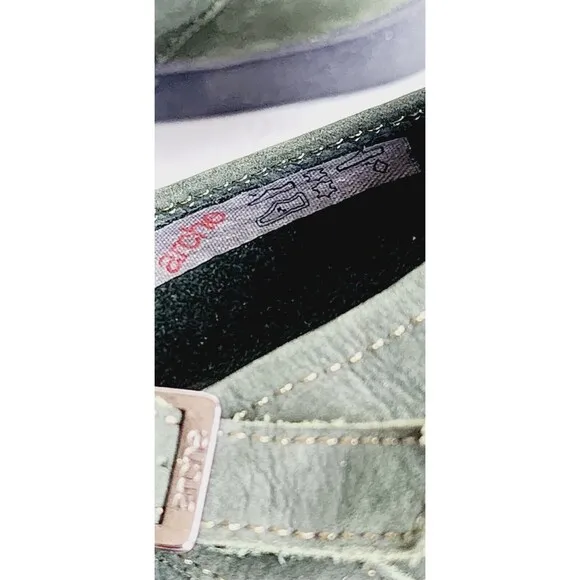 ARCHE Olive Green Leather  Mary Jane Comfort Shoes Size 40 EU Classic