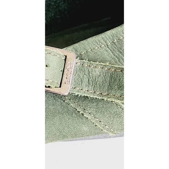 ARCHE Olive Green Leather  Mary Jane Comfort Shoes Size 40 EU Classic