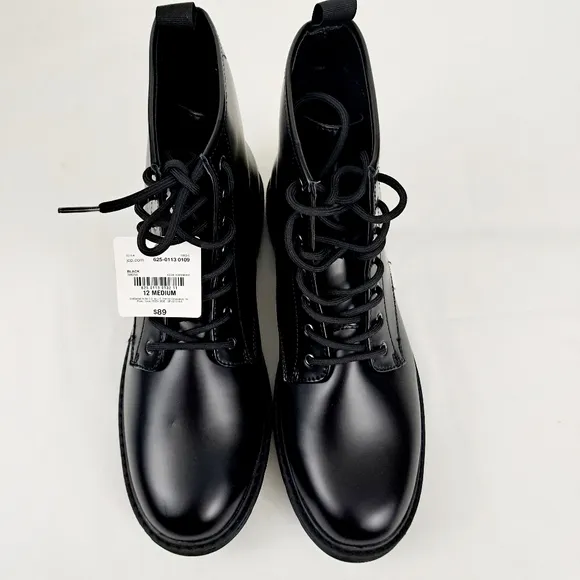 Arizona Jean Co Men's faux leather black boots Shoes Size 12 M
