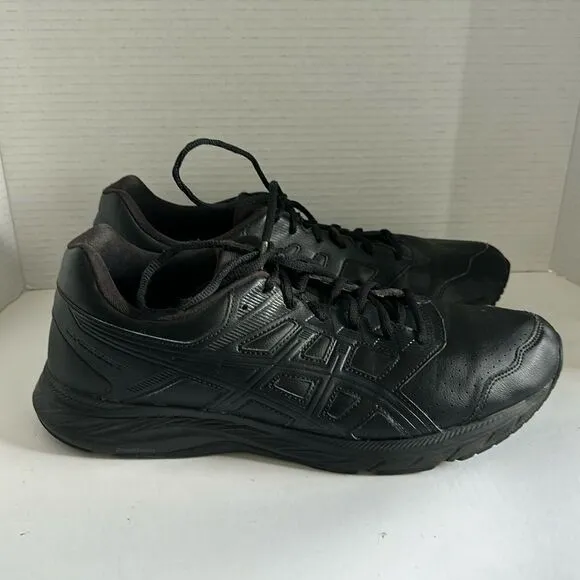 Asics 1131A036 Gel-Contend 5 Men's Running Shoes Size 12 Leather Black