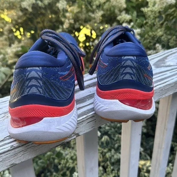 Asics 🔥blue orange and black running shoes