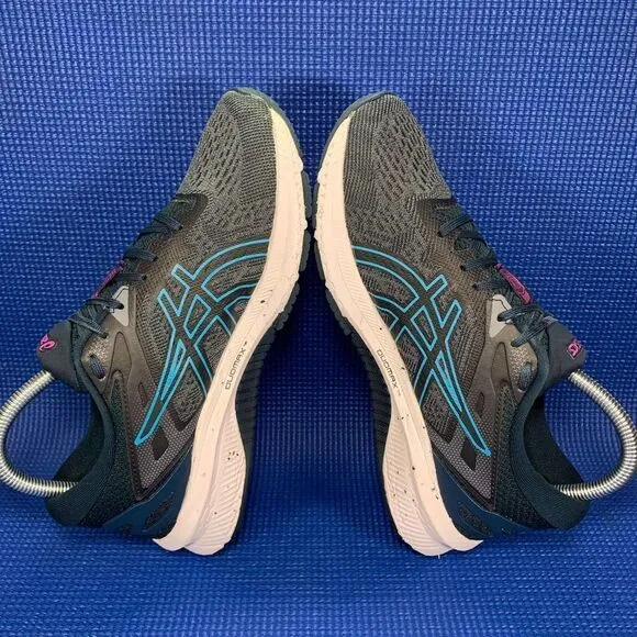 ASICS GEL-1000 10 Women`s Size  7.5 - Navy Blue/Purple Running Shoes 1012A878