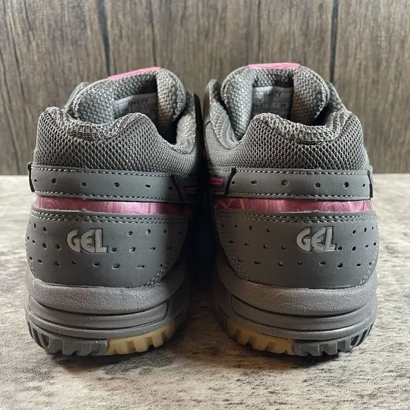 Asics Gel 1150V B457Y Womens Size 7 Volleyball Shoes Gray Pink a5