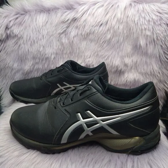 Asics Gel Ace Pro M Spiked Golf Shoes Mens Size 12 1111A220 Black Pure Silver