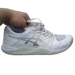 Asics Gel Challenger 12 Tennis Shoes Mens 9.5 US White Silver Sneakers Athletic