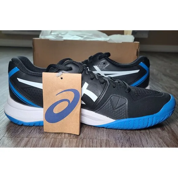 ASICS Gel Challenger 13 Black/Electric Blue Shoes Mens Size 7 EU 40 NWT 1041A222
