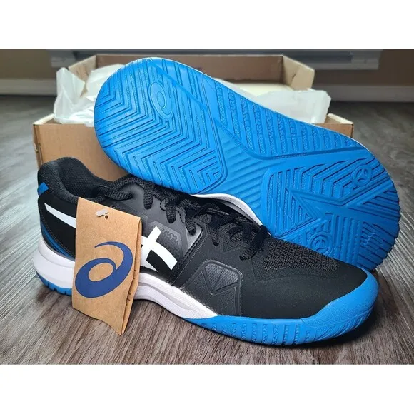 ASICS Gel Challenger 13 Black/Electric Blue Shoes Mens Size 7 EU 40 NWT 1041A222