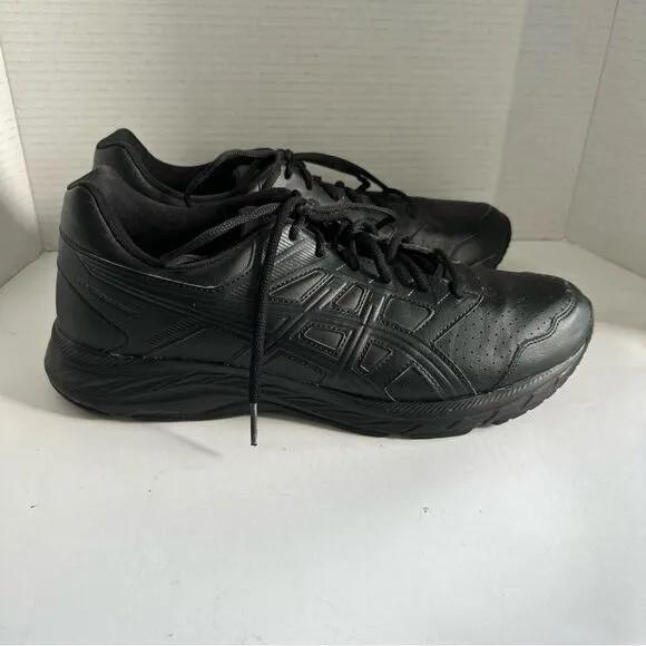 Asics Gel- Contend 5 Men's Running Shoes Size 12 Leather Black