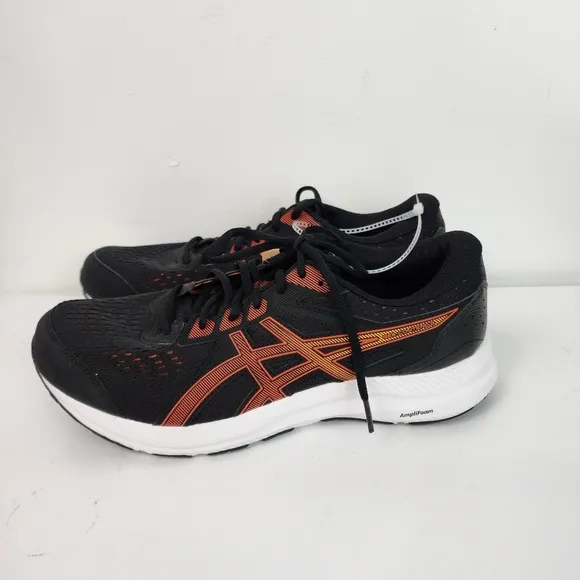 Asics Gel Contend 8 Black Marigold Orange – Size 11 Running Shoes New