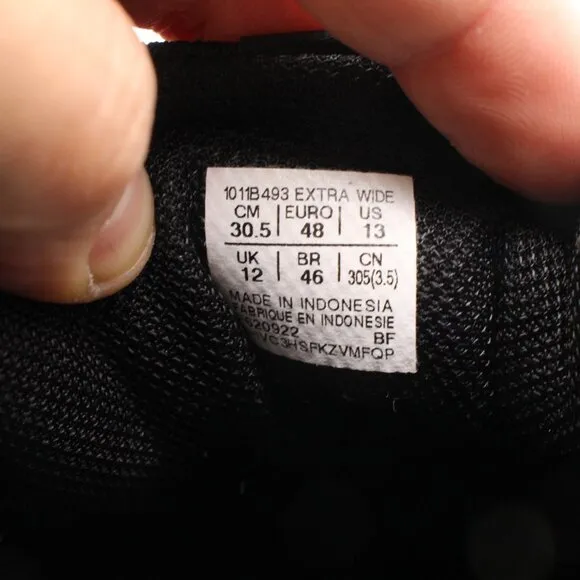 Asics Gel Contend 8 Men's 13 Extra Wide Black Running Shoes Sneakers 1011B493