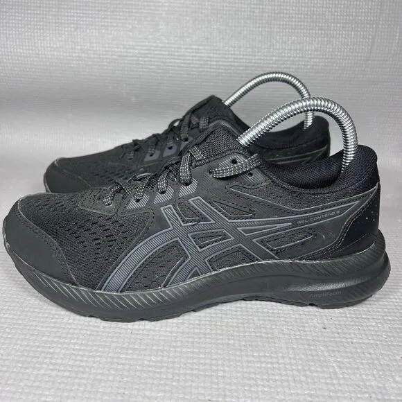 ASICS Gel-Contend 8 Women's Size 8 Running Sneaker Shoes Black/Carrier Grey