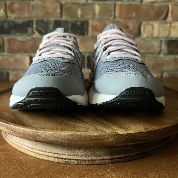 Asics Gel Contend Gray Pink White Running Shoes Sneakers Women's 11 Wide