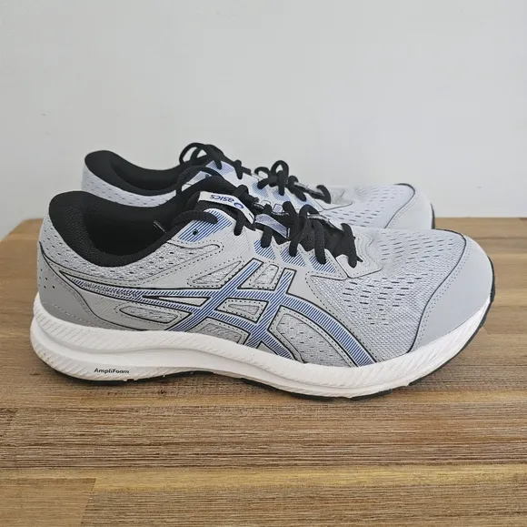 ASICS Gel Contend Mens Wide Gray Athletic Running Shoes, Sneakers