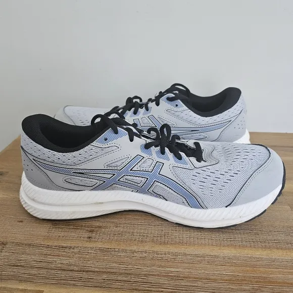 ASICS Gel Contend Mens Wide Gray Athletic Running Shoes, Sneakers