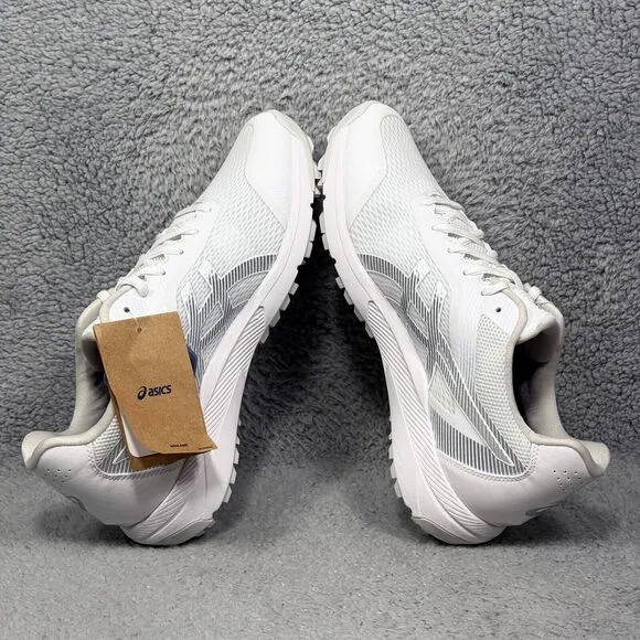 Asics Gel-Course Ace Womens Size 10 Golf Shoes White Pure Silver 1112A036