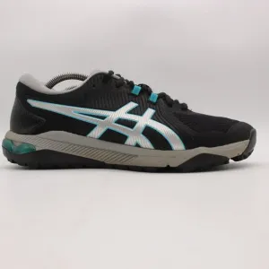 ASICS Gel Course Glide Spikeless Golf Shoes Men's Size 9.5 Black Silver 1111A085