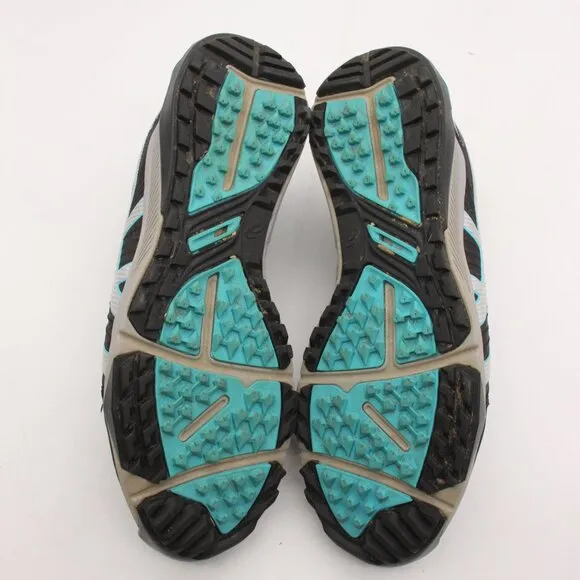 ASICS Gel Course Glide Spikeless Golf Shoes Men's Size 9.5 Black Silver 1111A085