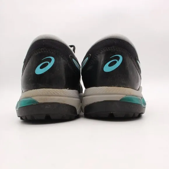 ASICS Gel Course Glide Spikeless Golf Shoes Men's Size 9.5 Black Silver 1111A085