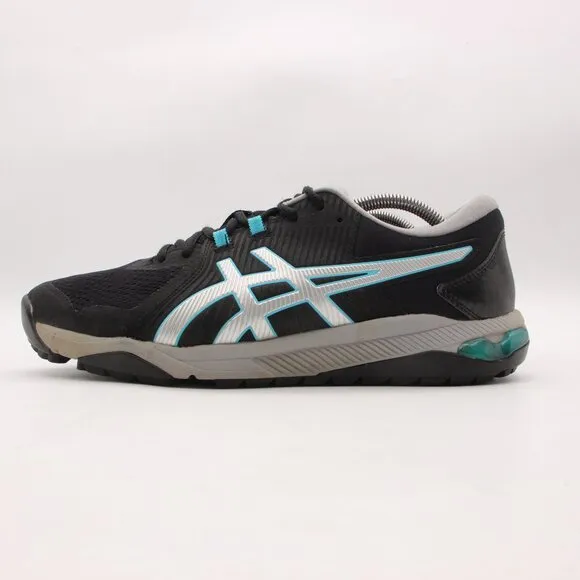 ASICS Gel Course Glide Spikeless Golf Shoes Men's Size 9.5 Black Silver 1111A085