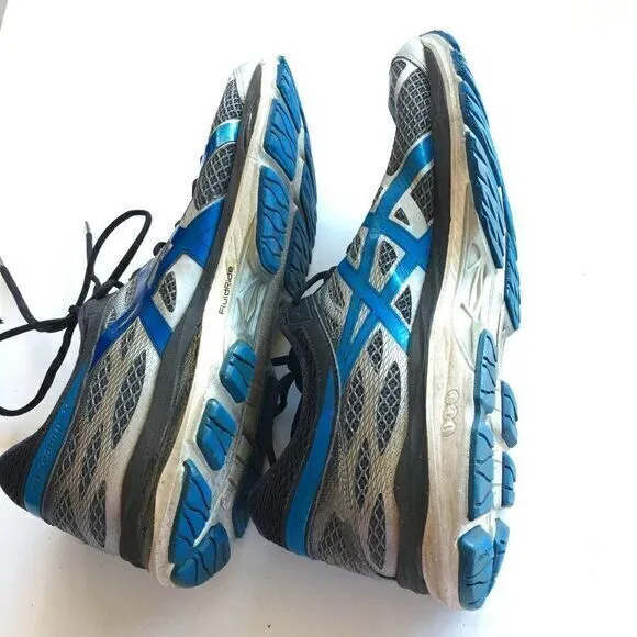 ASICS Gel-Cumulus 17 Mens Size 13 Running Shoes Athletic Blue Gray Lace Up T5D4N