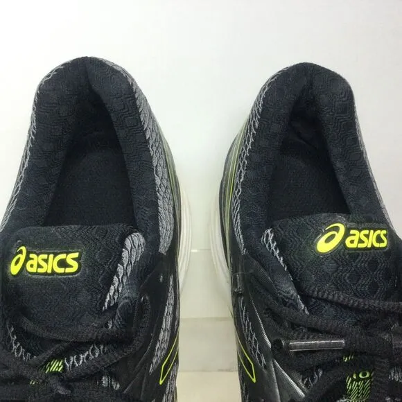 Asics Gel Cumulus 18 shoes Mens Sz 13 M T6C3N Gray/Black/Neon athletic Sneakers‎