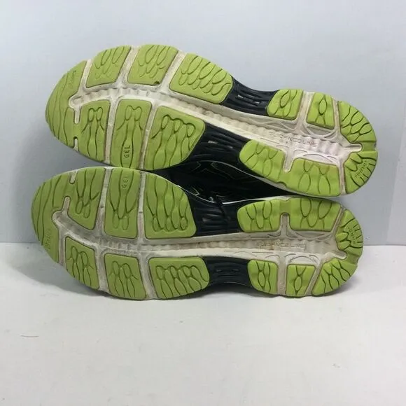 Asics Gel Cumulus 18 shoes Mens Sz 13 M T6C3N Gray/Black/Neon athletic Sneakers‎