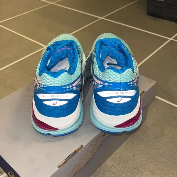 ASICS Gel Cumulus 18 shoes sneakers new running T6CBN 6701 aqua Women’s Size 6