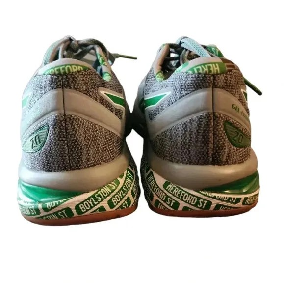 Asics Gel-Cumulus 20 2019 BOSTON Ltd EDITION Women Running Shoes Sz 9 Grey Green