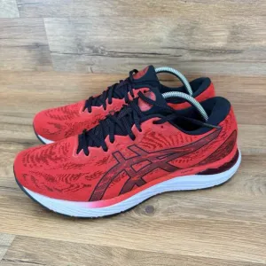 Asics Gel-Cumulus 23 Size 10.5 Running Shoes Sneakers Mens Red Black Athletic