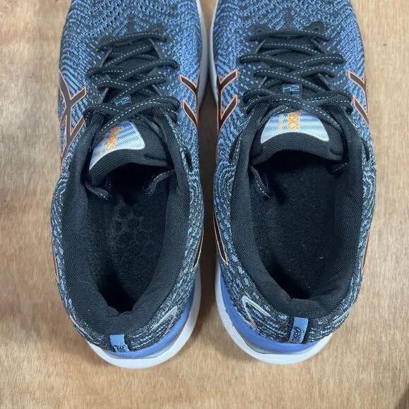 ASICS Gel-Cumulus 24 men Size 12 Black Orange Blue Running Shoes 1011B366