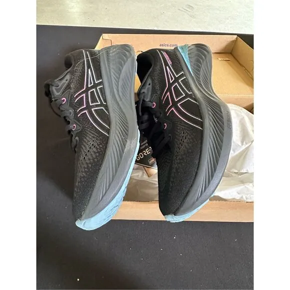 Asics Gel Cumulus 25 GTX Black Hot Pink Running Shoes Sneakers 7