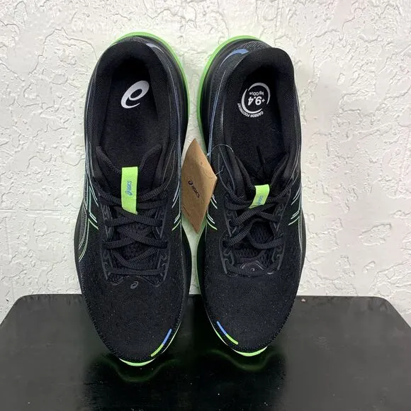 Asics Gel-Cumulus 26 Mens‎ Size 12.5 Black Green Running Shoes 1011B792