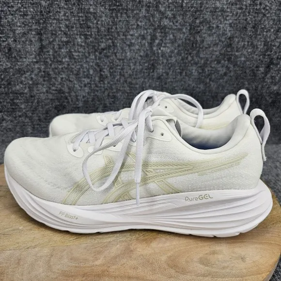 Asics Gel Cumulus 27 Mens Size 10 White Athletic Running Shoes 1011B960