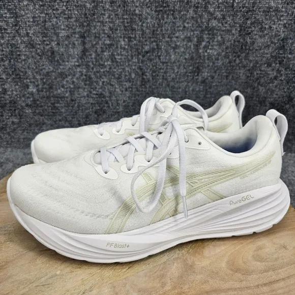 Asics Gel Cumulus 27 Mens Size 10 White Athletic Running Shoes 1011B960