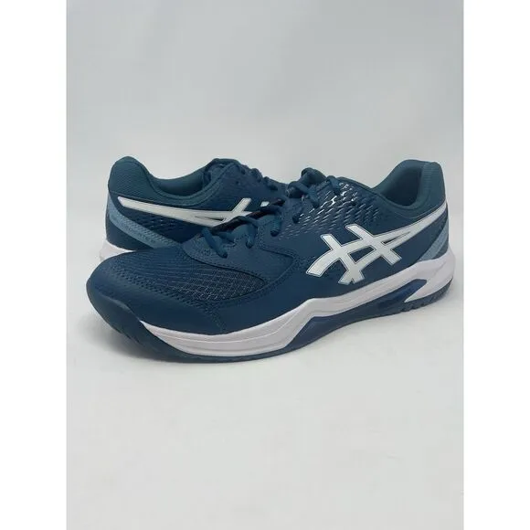 Asics Gel Dedicate 8 Men's Tennis Court Shoes Pickleball Teal White Mens Size 11