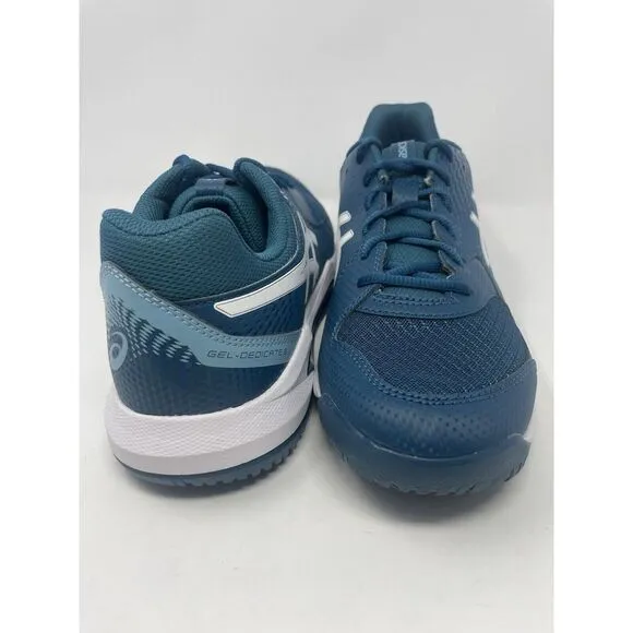 Asics Gel Dedicate 8 Men's Tennis Court Shoes Pickleball Teal White Mens Size 11