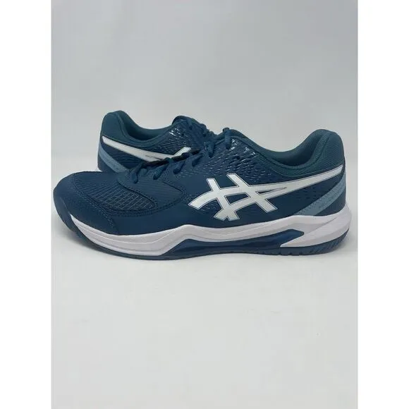 Asics Gel Dedicate 8 Men's Tennis Court Shoes Pickleball Teal White Mens Size 11
