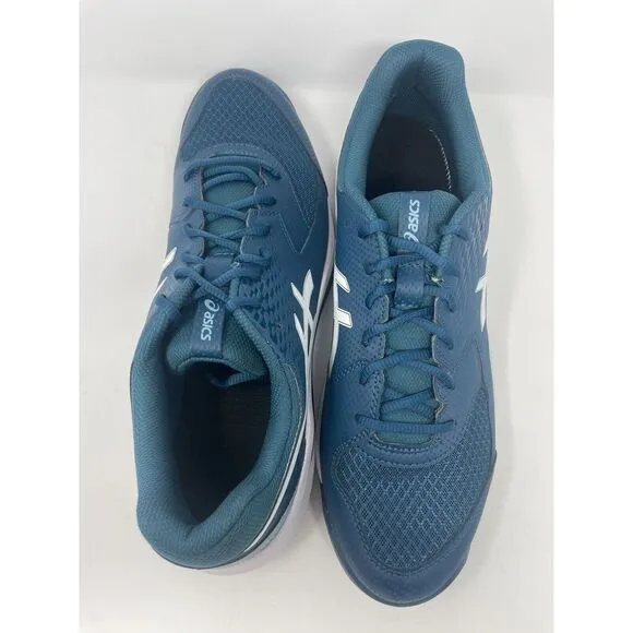 Asics Gel Dedicate 8 Men's Tennis Court Shoes Pickleball Teal White Mens Size 11