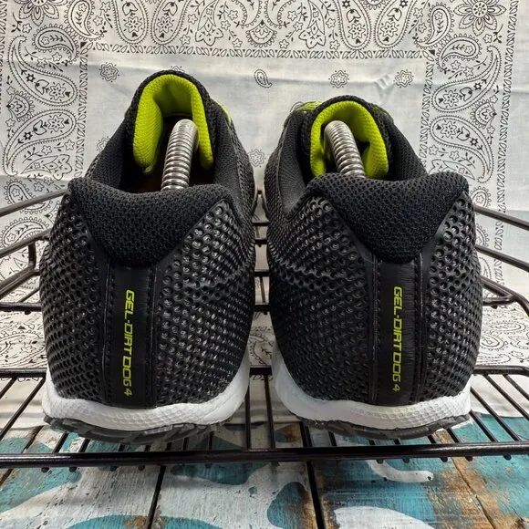 Asics GEL DIRT DOG 4 Black Track &amp; Field Shoes w/new Spikes ,Wrench Men’s Sz 13