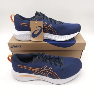 Asics Gel-Excite 10 Mens 12 Running Shoes Deep Ocean Blue Bright Orange Sneaker