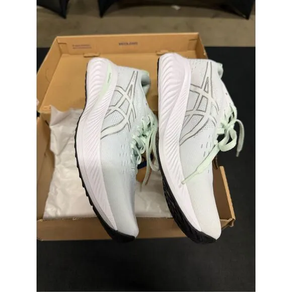 Asics Gel Excite 10 White Pure Silver Court Shoes Sneakers 9.5