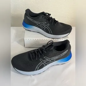 ASICS GEL-EXCITE 8 SAMPLE NEW 1011B036 Men’s Sz 9 Running Shoes Black Blue Gray