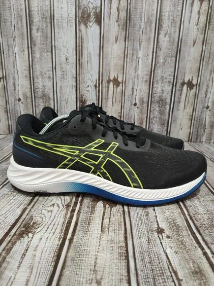 ASICS GEL-EXCITE 9 Men's Size 12 Black/Hazard Green Running Shoes 1011B338 NWOB